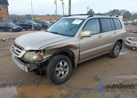 2004 Toyota Highlander V6 z USA, uszkodzony, nr VIN JTEDP21A740031330